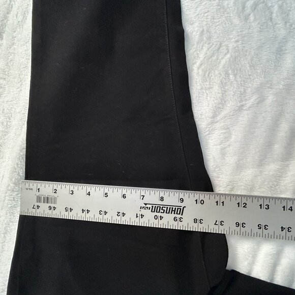 Charter Club Women Tummy Slimming Lexington Straight Leg Black Pants Size 16 New - Picture 11 of 12